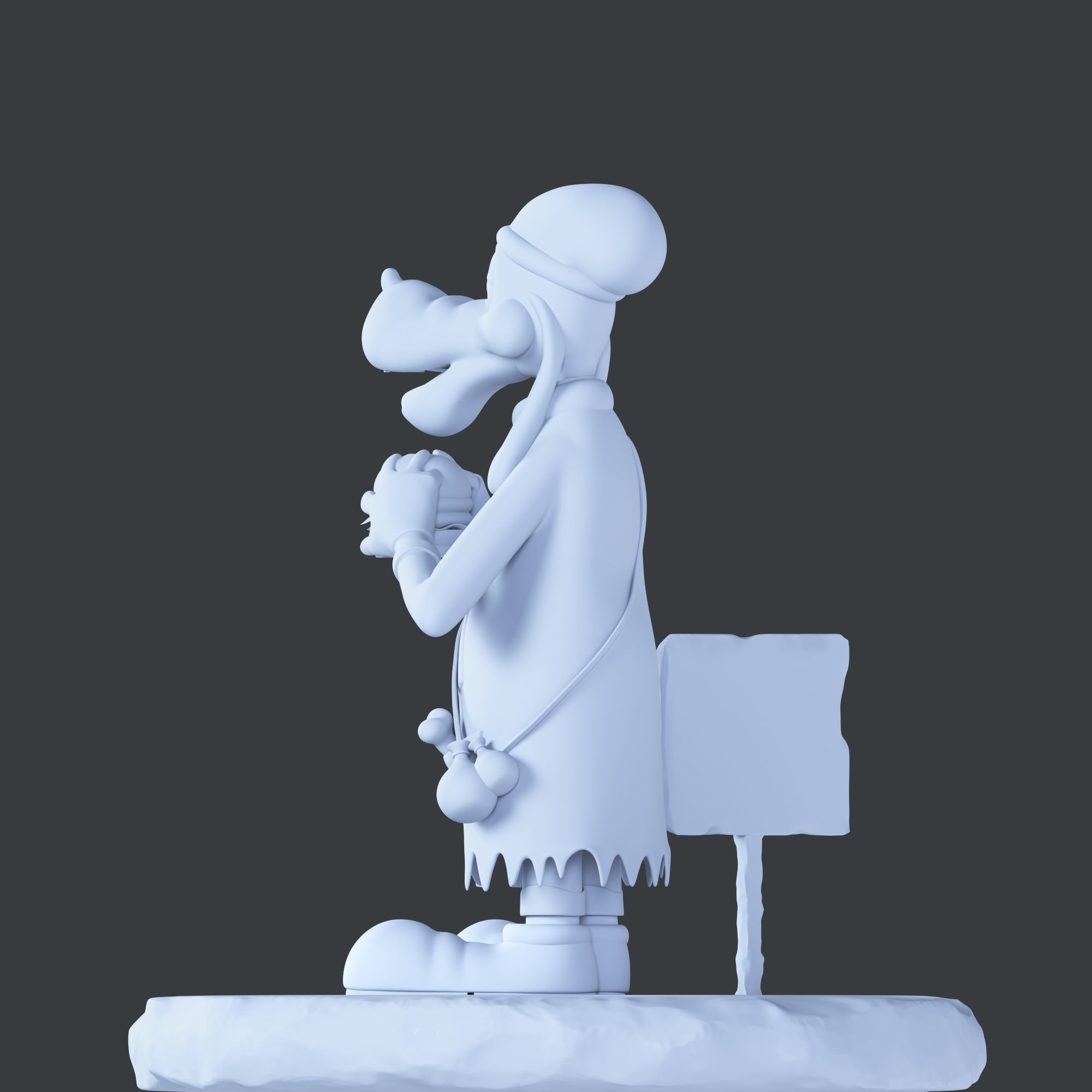 Tramp Goofy 3D print model_2