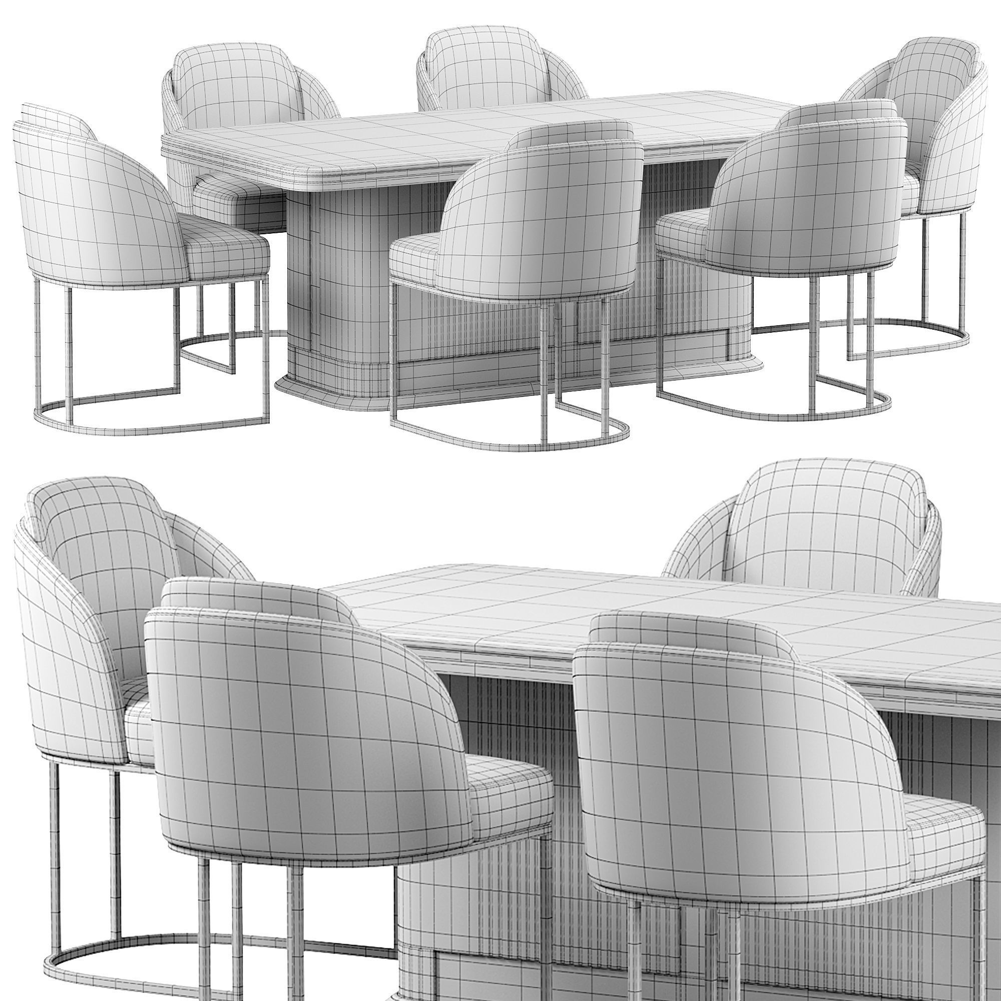 STYLE DINING Chair by atmacha 3D model_2