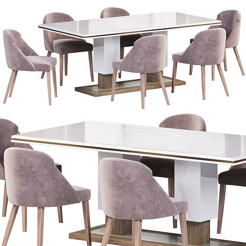 COLUNA DINING TABLE BY CASAMAGNA 3D model