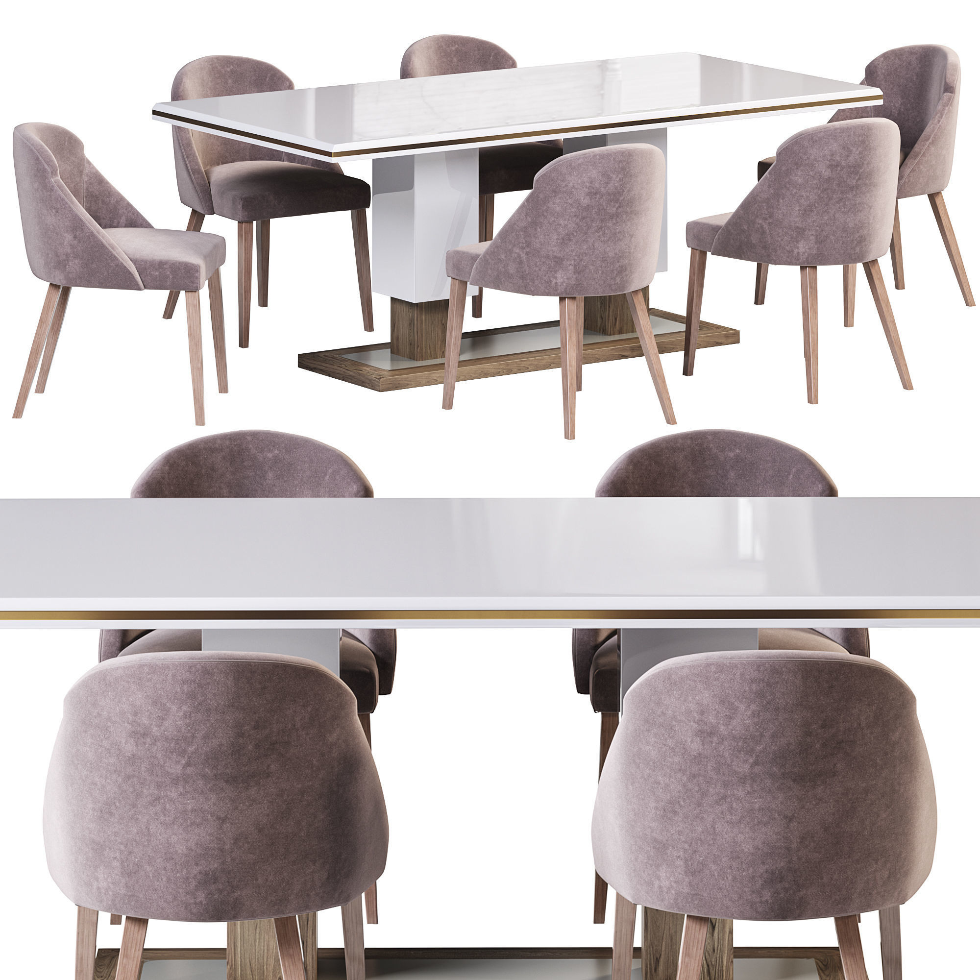 COLUNA DINING TABLE BY CASAMAGNA 3D model_1