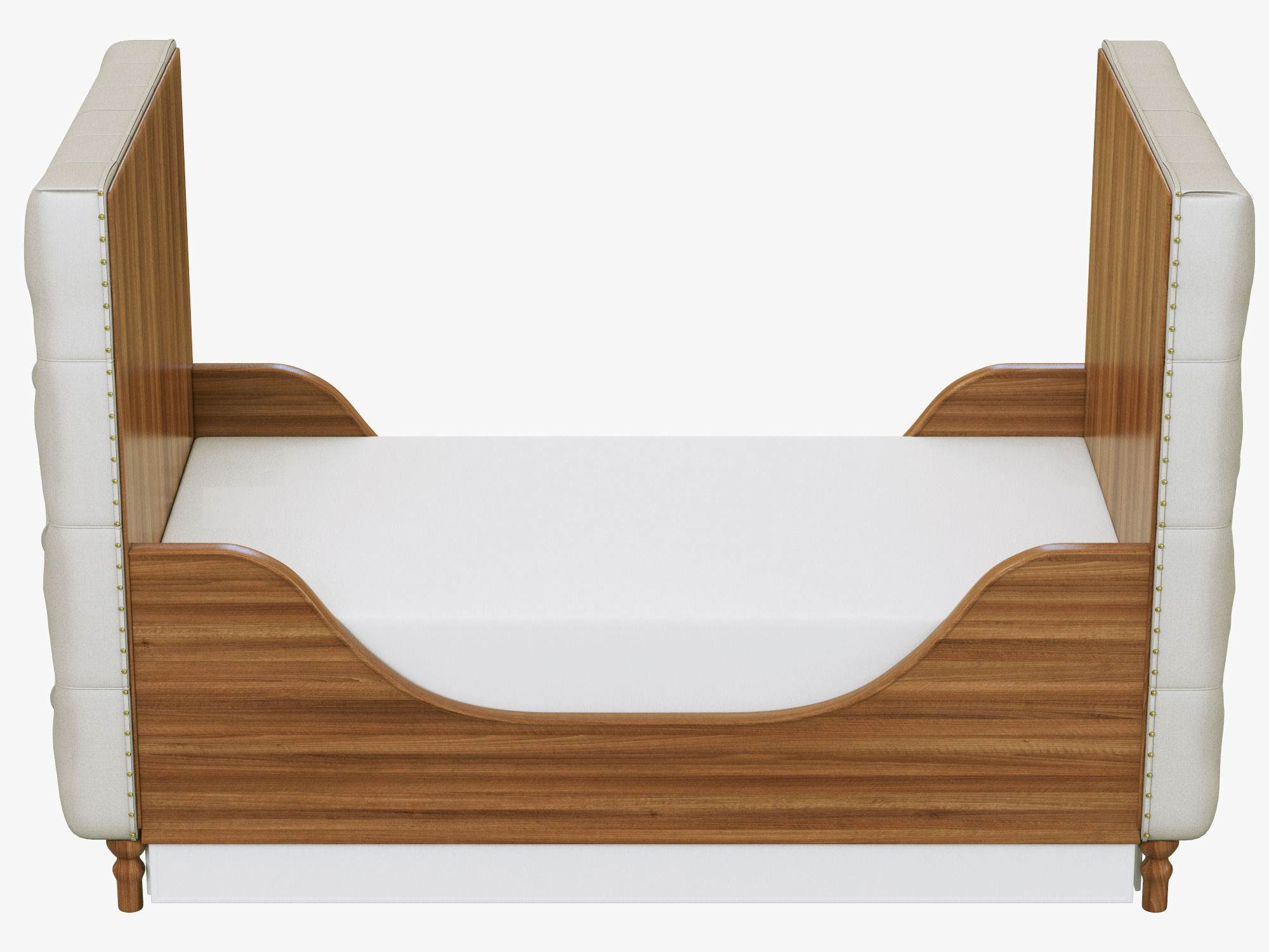 Restoration Hardware Chesterfield Tufted Crib 3D model_1