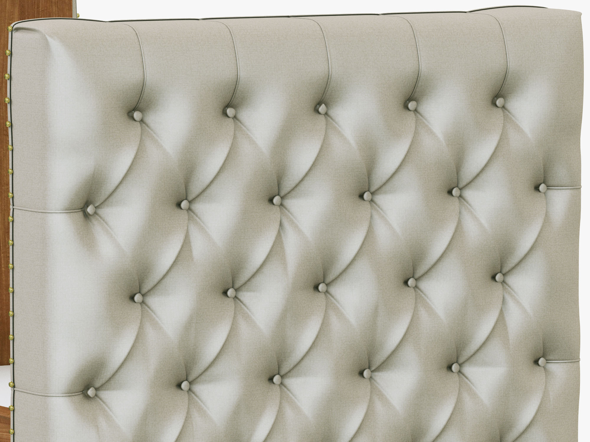 Restoration Hardware Chesterfield Tufted Crib 3D model_3