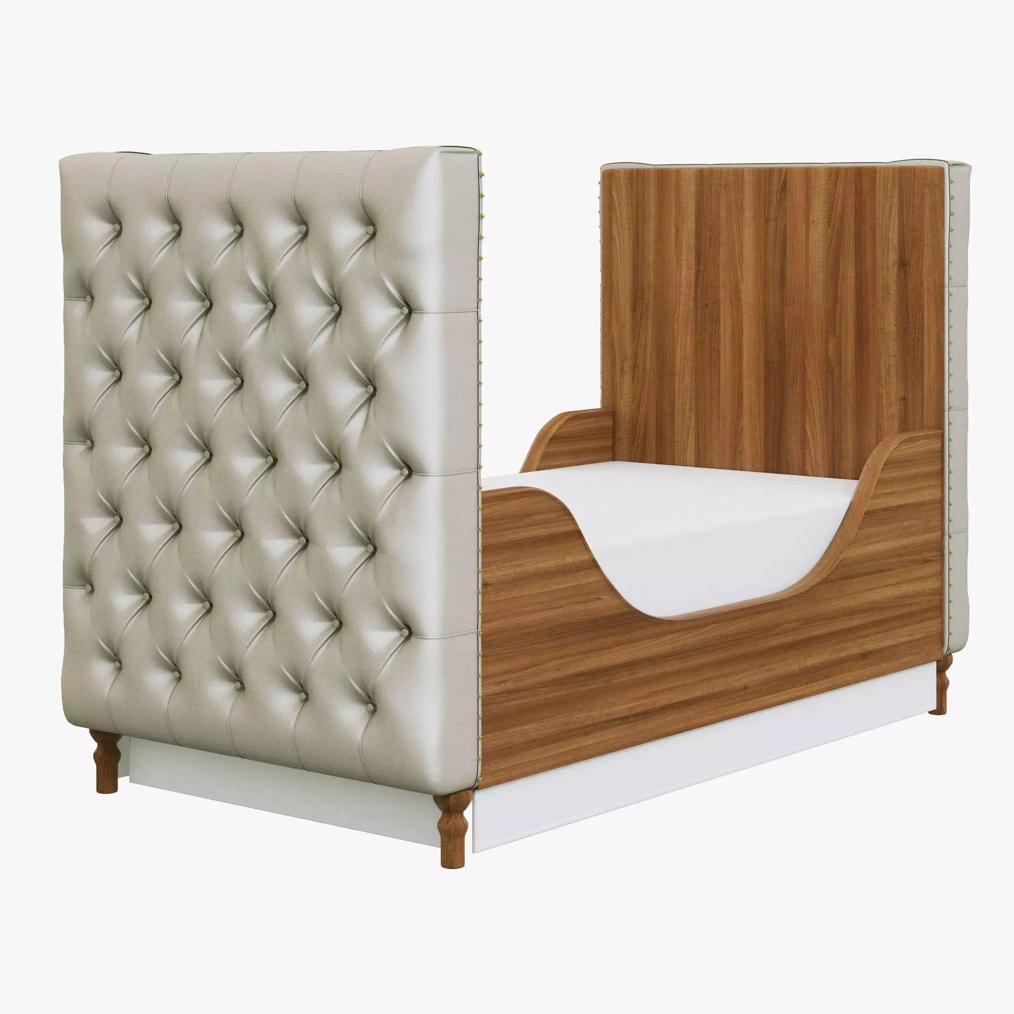 Restoration Hardware Chesterfield Tufted Crib 3D model_0