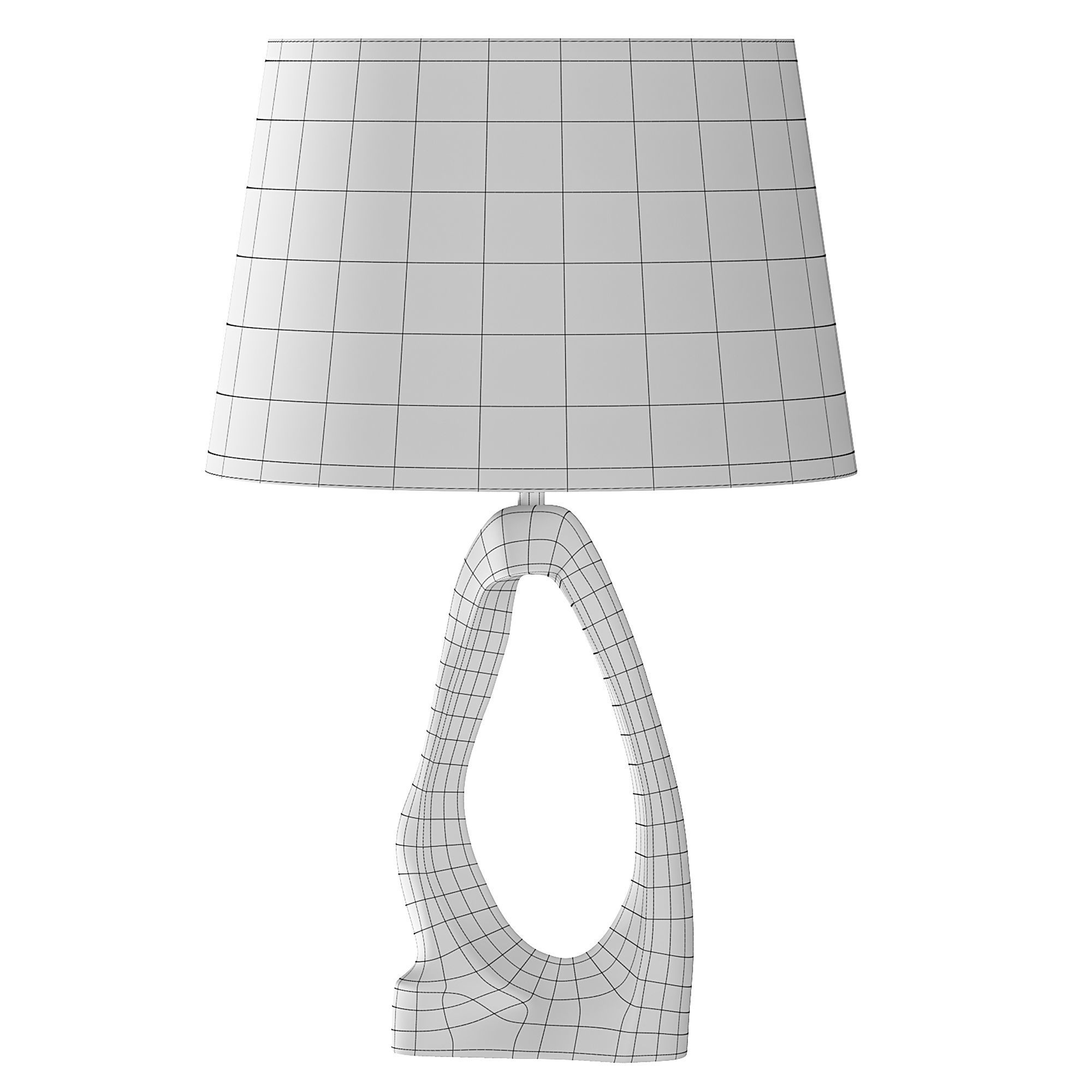 AERIN Cannes Crystal Table Lamp by Luxdeco 3D model_2