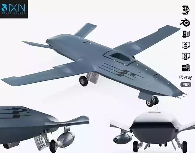 Boeing MQ25 Stingray Aerial Refueling Drone US 2 3D model