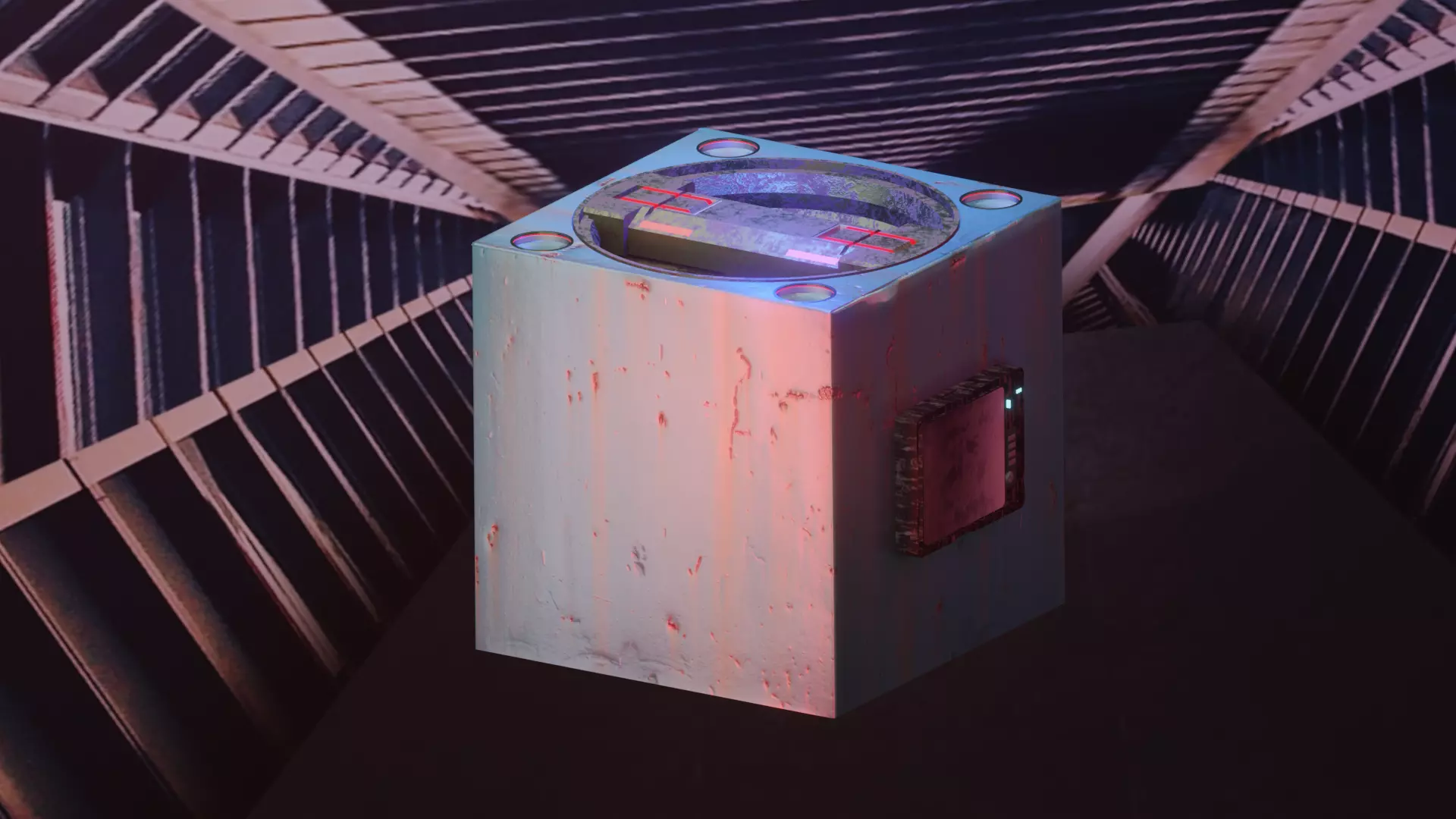 A Sci-Fi thing Free low-poly 3D model_0