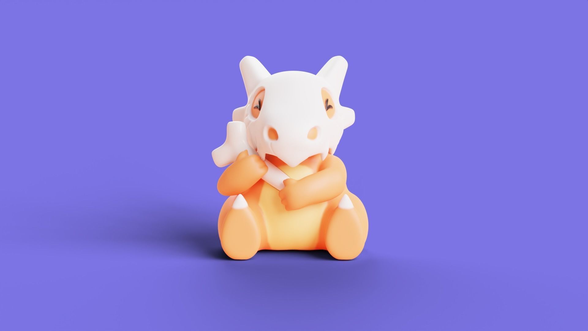 Pokemon Cubone Character 3D print model_5
