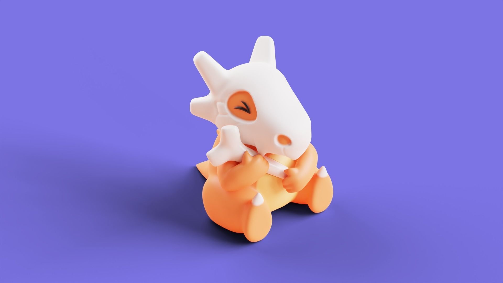 Pokemon Cubone Character 3D print model_3
