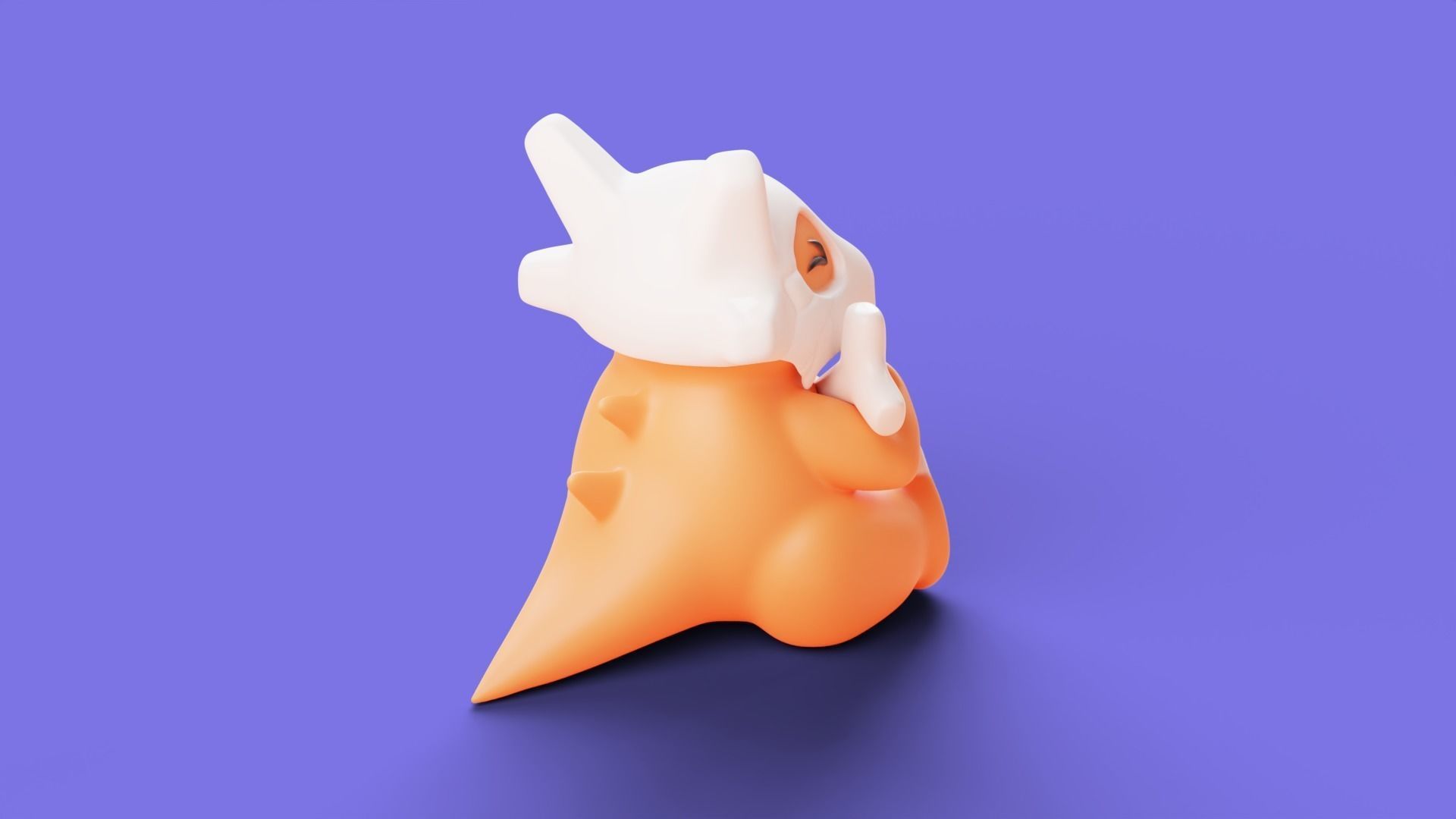 Pokemon Cubone Character 3D print model_4
