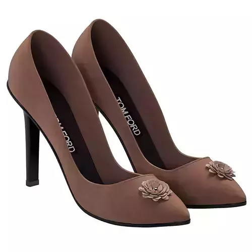  Women shoes 01 3D model