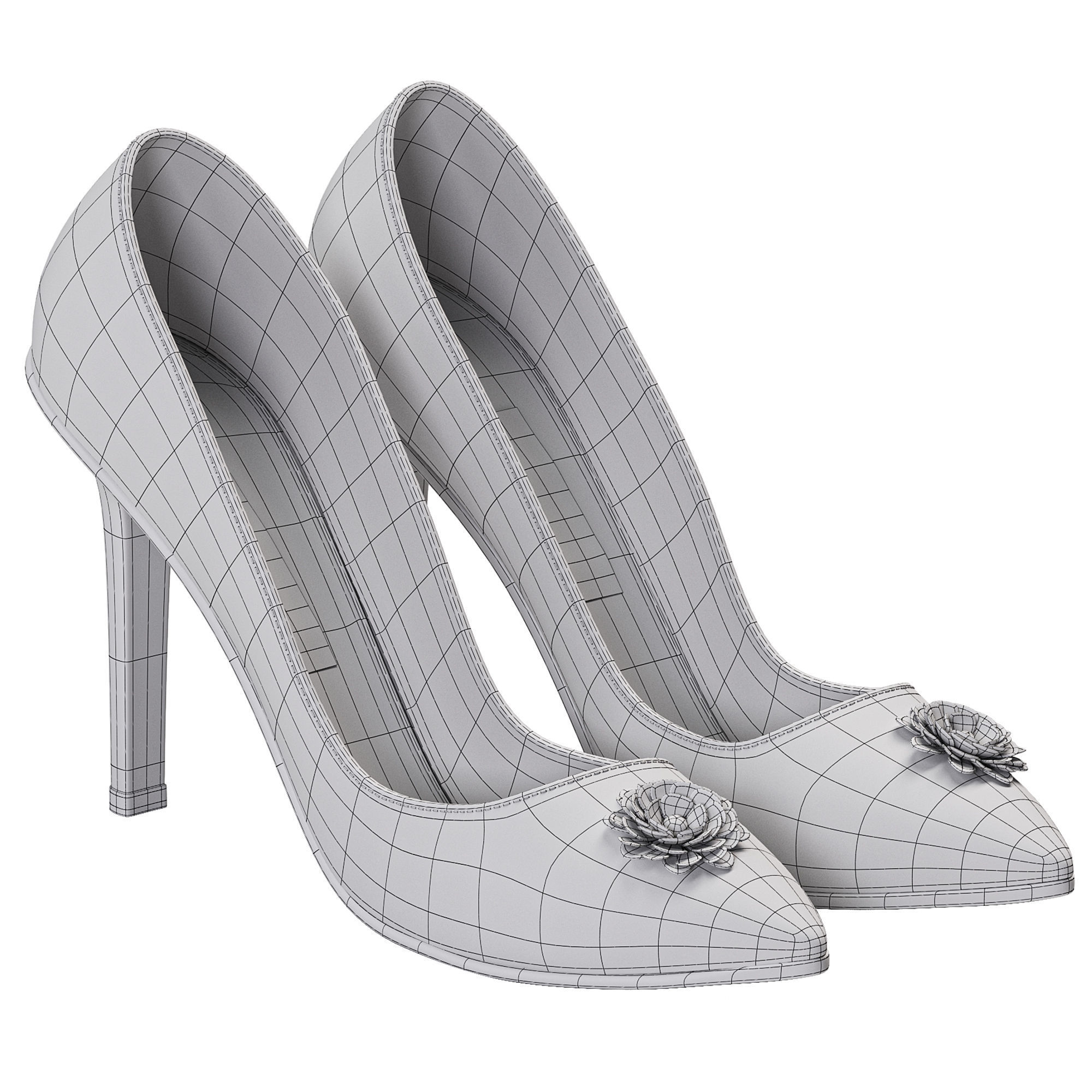  Women shoes 01 3D model_2