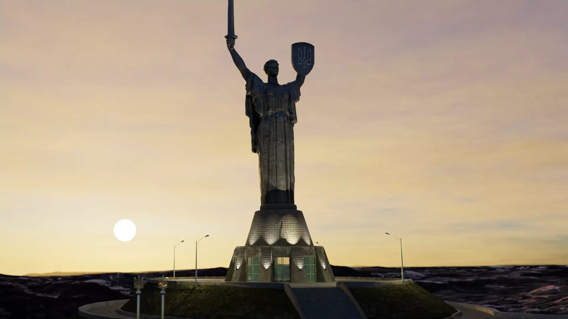 Motherland Monument Kyiv Ukraine 2023 3D model