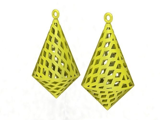 5856 ultravision art earrings 3D print model