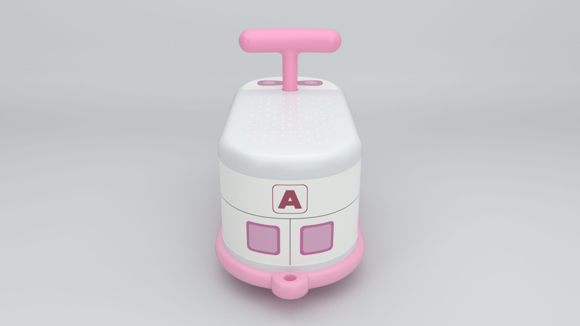 Ambulance Toy Push Car 3D model_9