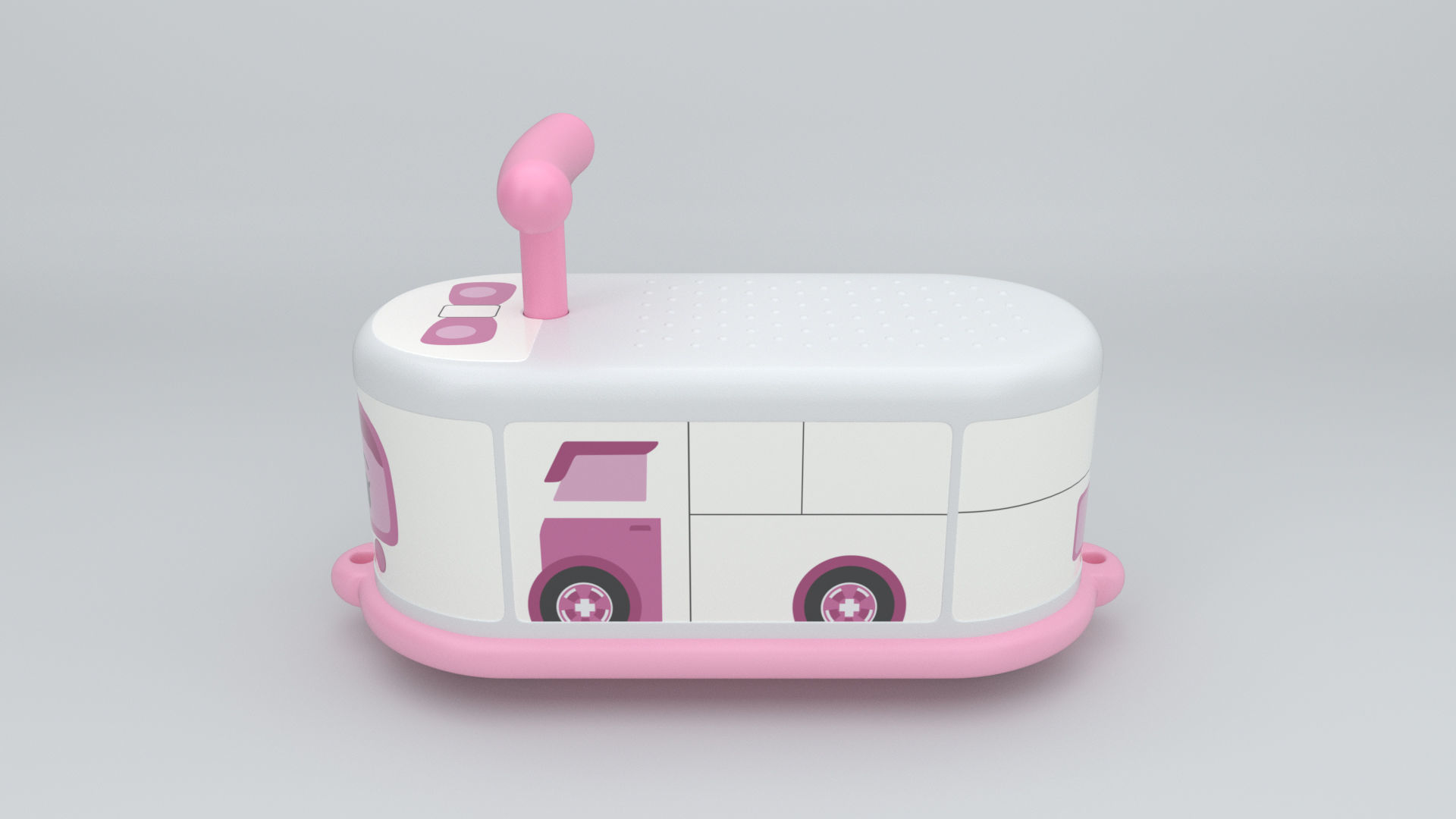 Ambulance Toy Push Car 3D model_7