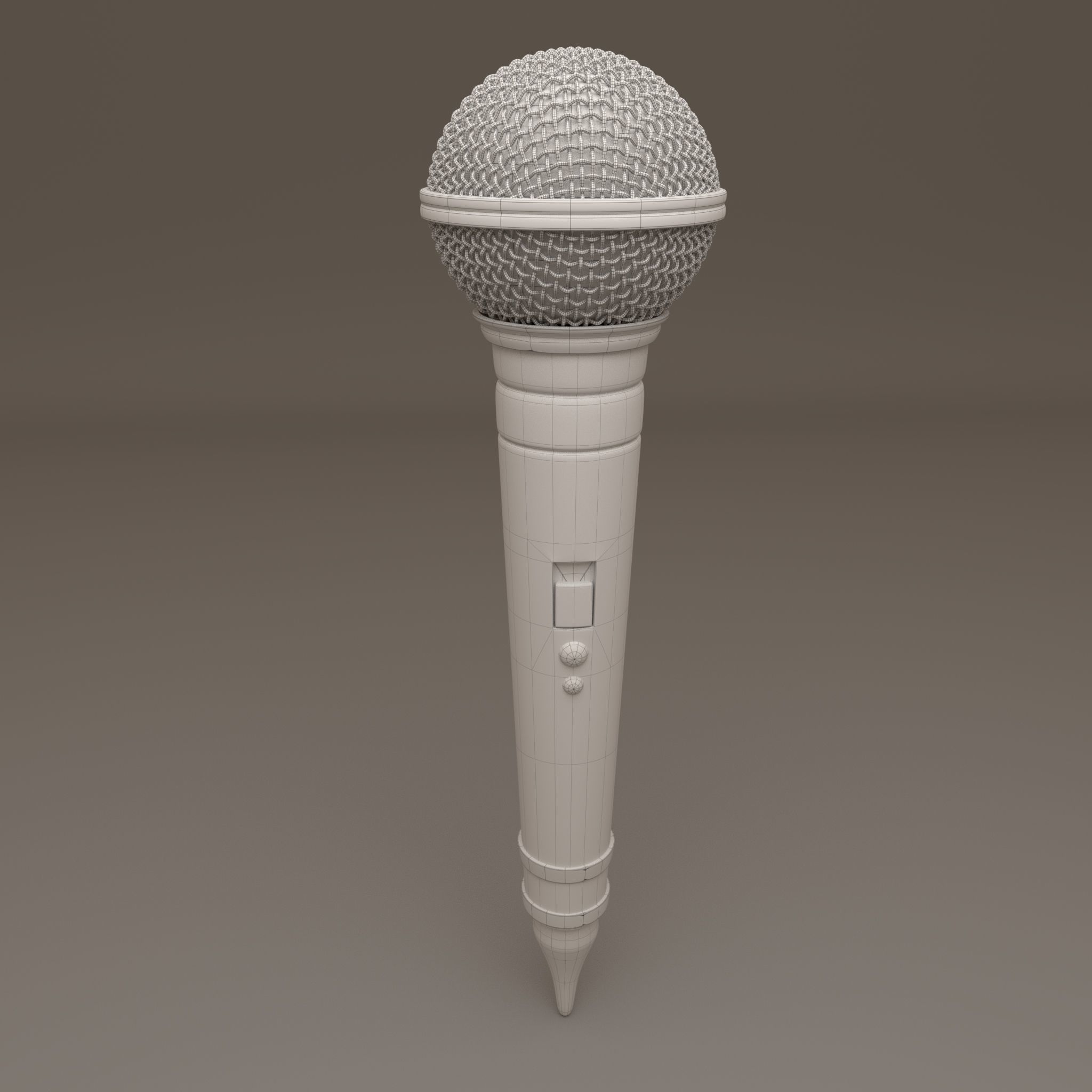 microphone Low-poly 3D model_3