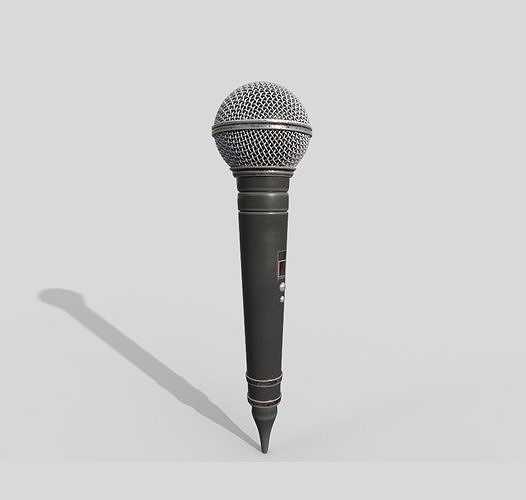 microphone Low-poly 3D model
