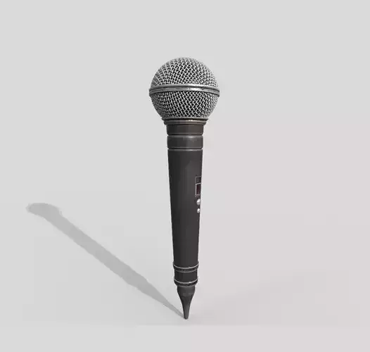 microphone Low-poly 3D model