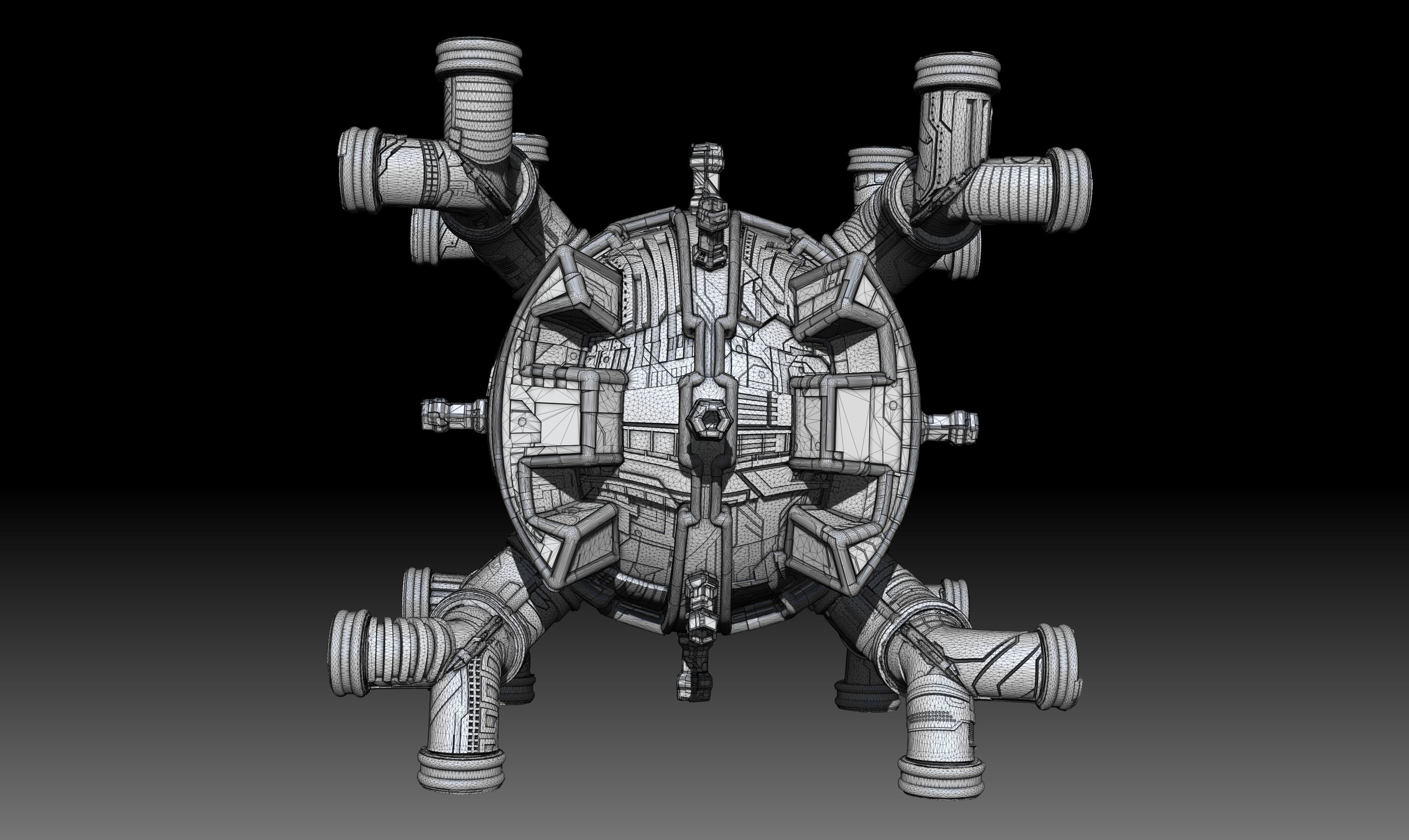 space equipment node 00214 3D model_3