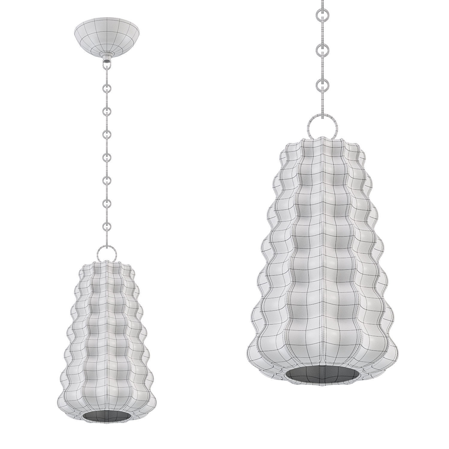 Esperanza Pendant By Corbett Lighting 3D model_2