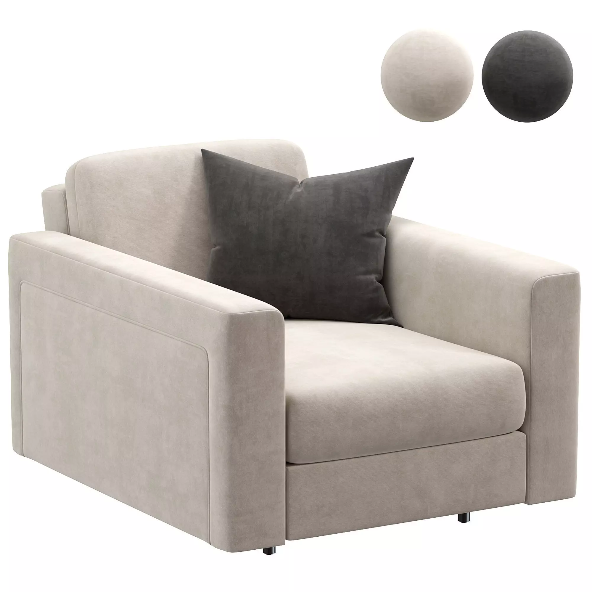 Armchair C101 by delavega 3D model_0