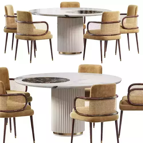 DINING TABLE MULLIGAN and chair by Mezzo Collection