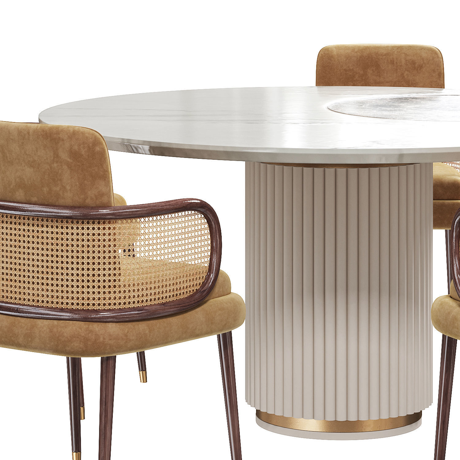 DINING TABLE MULLIGAN and chair by Mezzo Collection 3D model_1