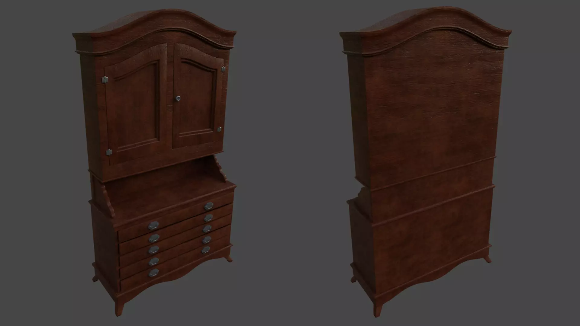 Cupboard Fancy Free low-poly 3D model