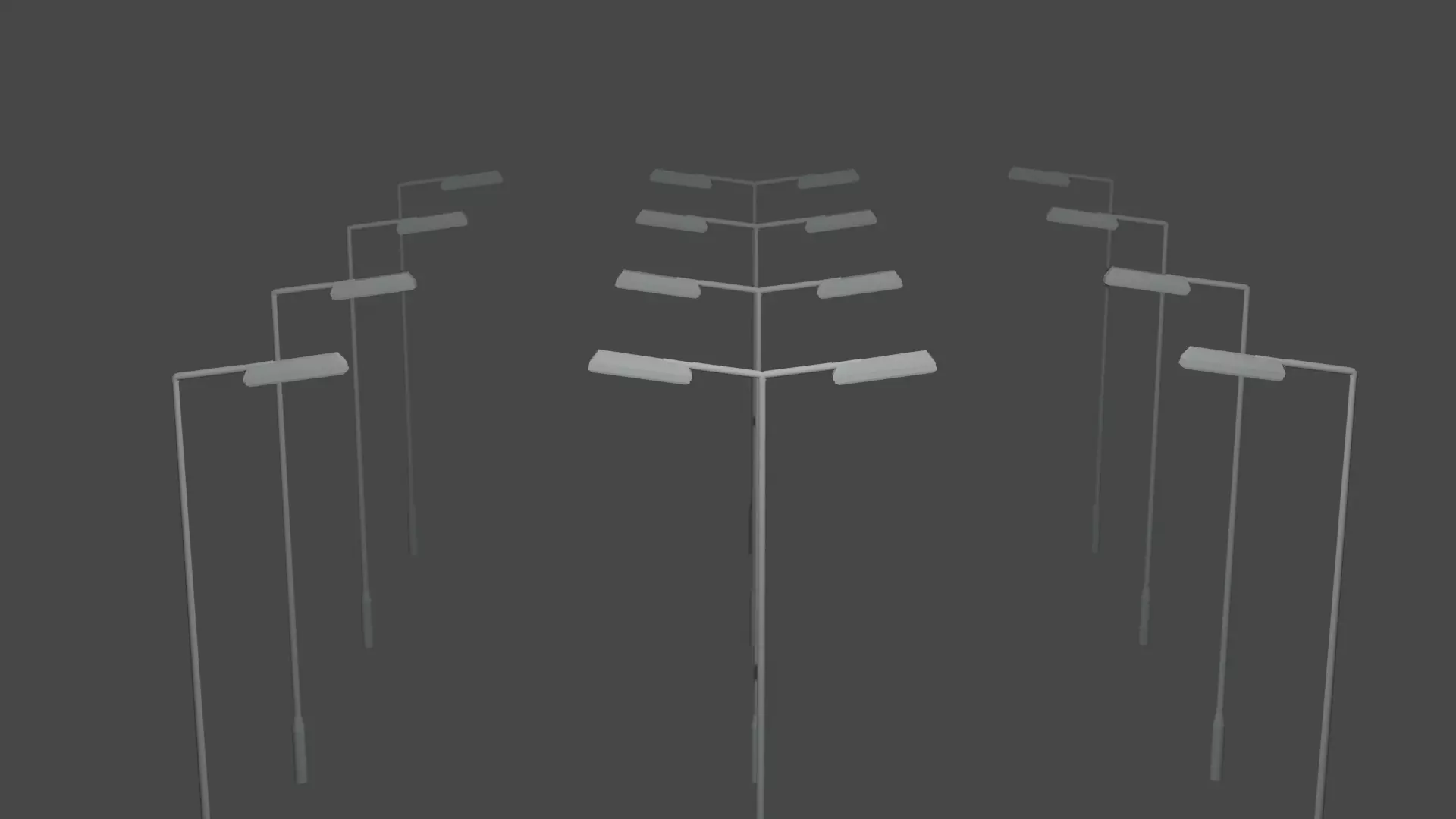 Urban street light 3D MODEL Low-poly 3D model_0