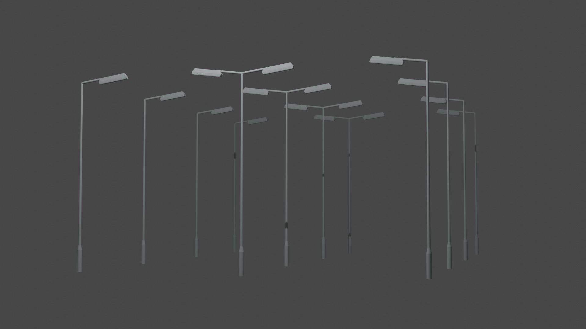 Urban street light 3D MODEL Low-poly 3D model_3