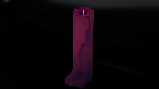 Candle stylized Free 3D model