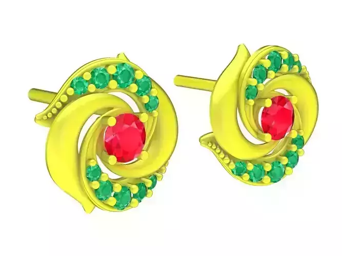 5865 hongkong diamond earrings