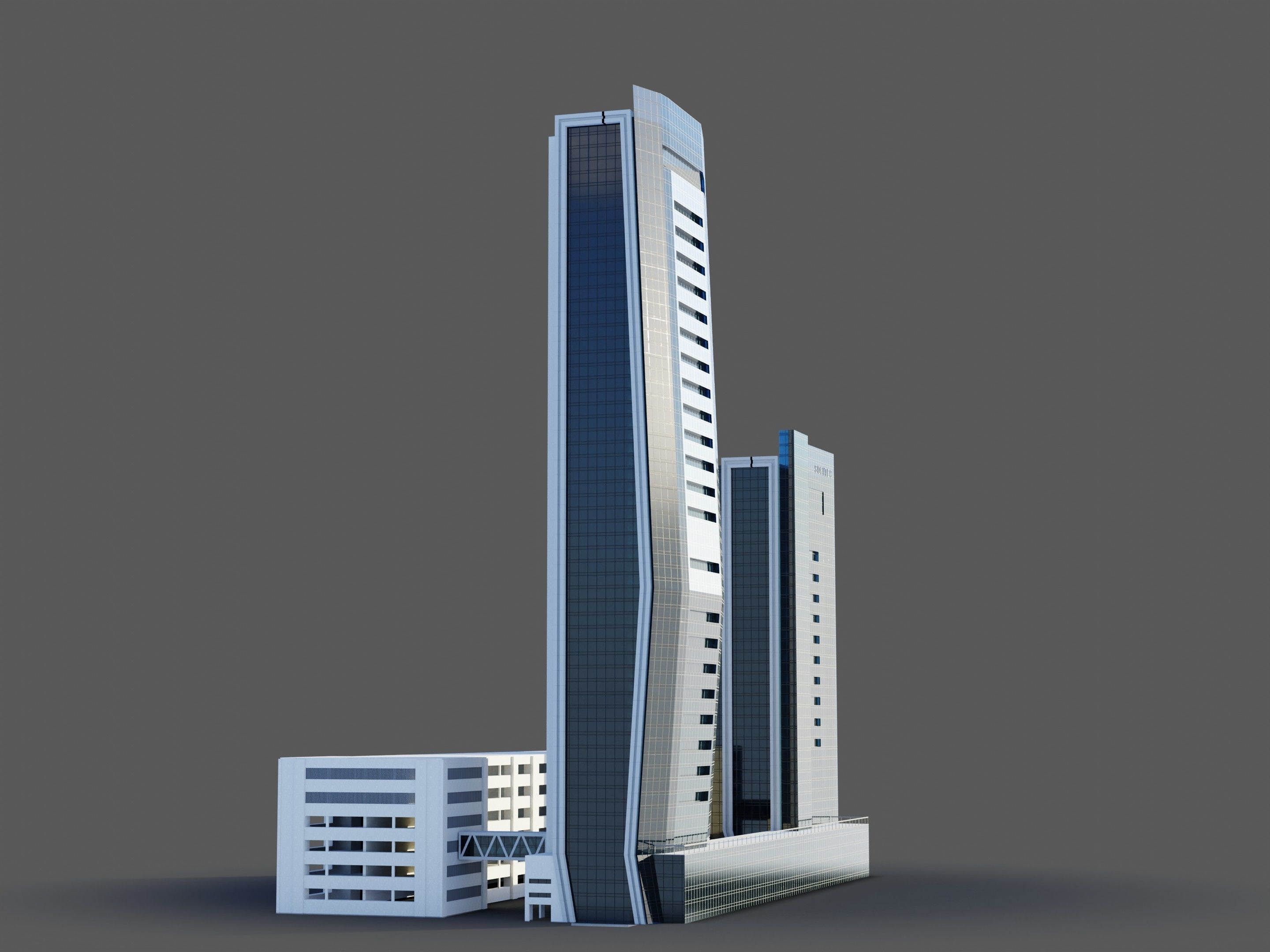 48 Burj Gate - Dubai 3D model_1