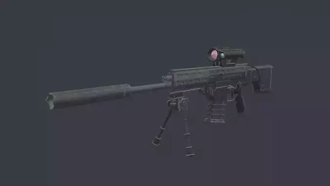 Beretta ARX-200 Low-poly 3D model