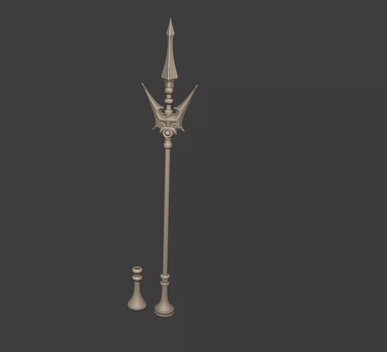 Freya Crescent Spear - 3D files - STL 3D print model