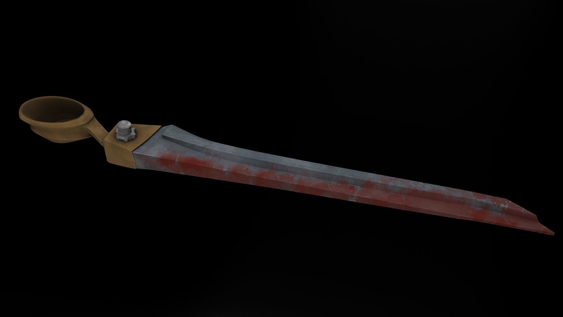 scissors blade Free 3D model_2