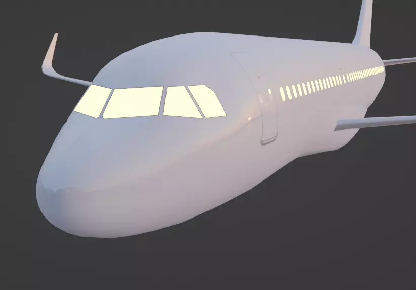 Unfinished Airbus A320 READ DESCRIPTION PLEASE 3D model