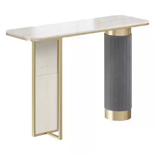 Gold Entryway Console Table by Homary 3D model