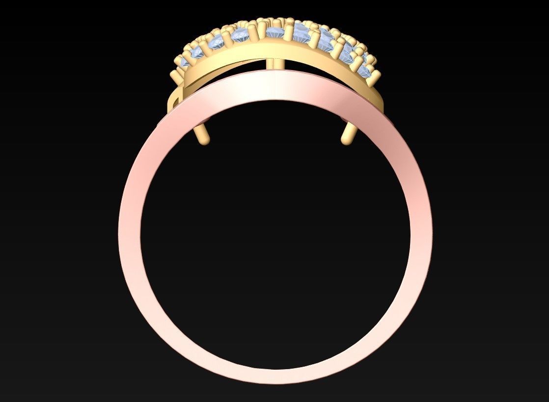 Diamond Ring - Womens Rings - N2528 3D print model_6