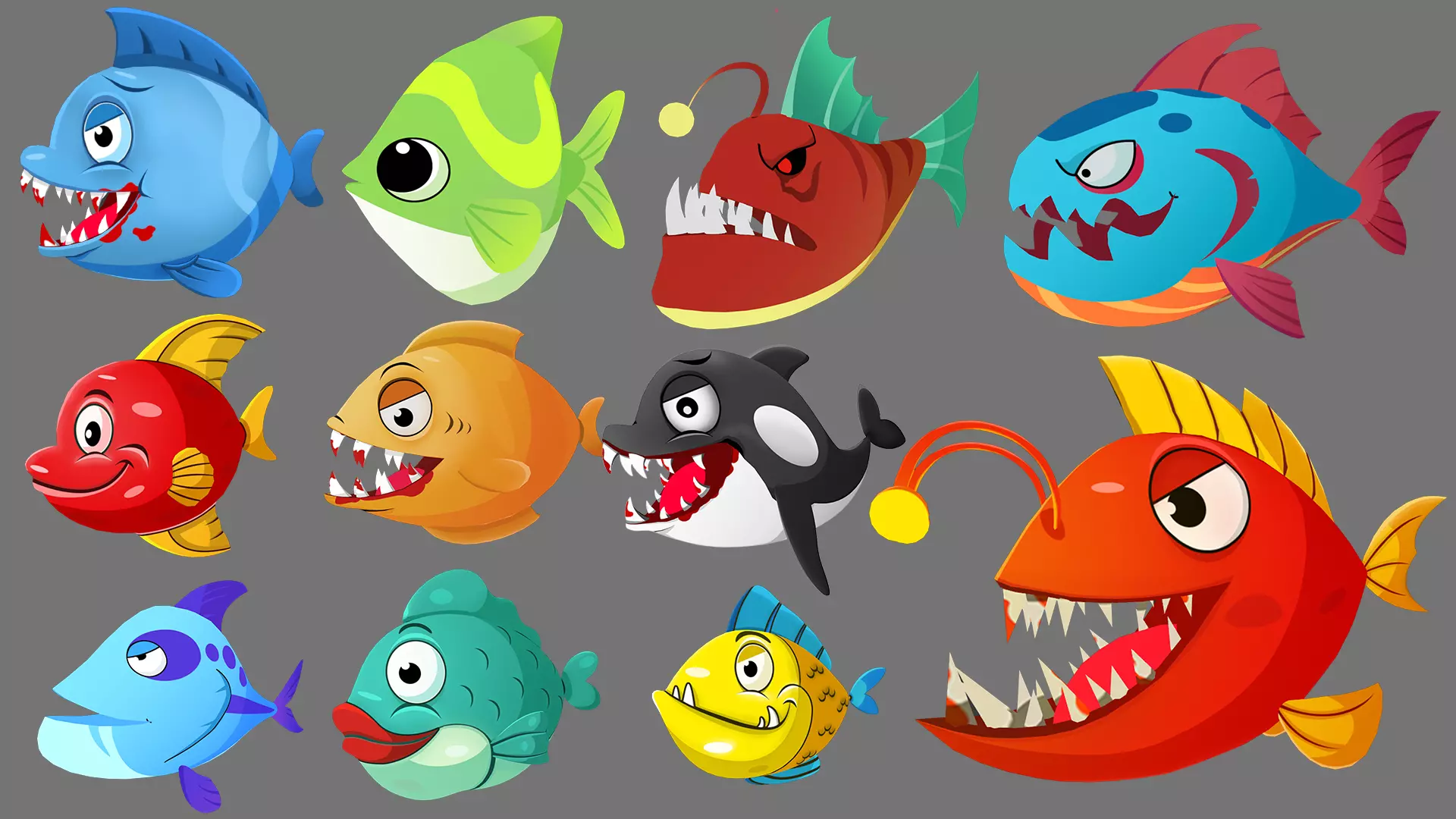 ocean world - fish series Low-poly 3D model_0