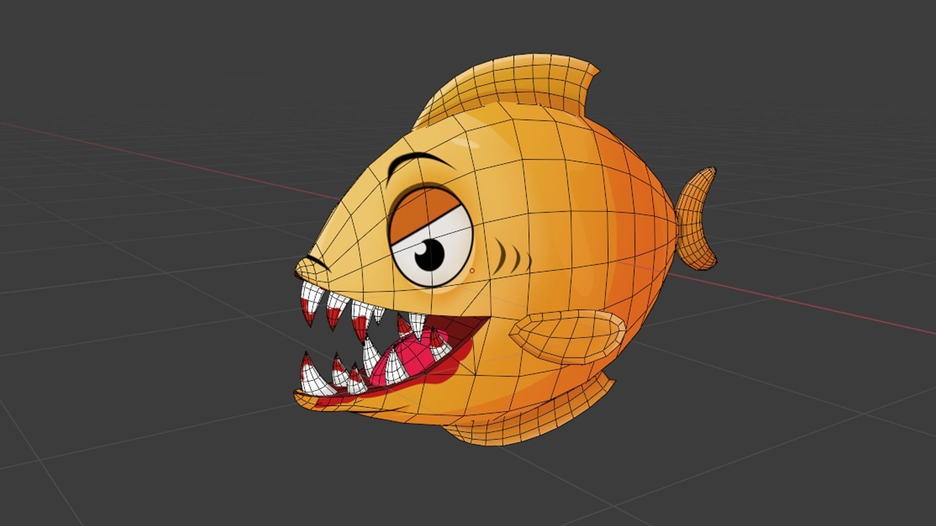 ocean world - fish series Low-poly 3D model_24