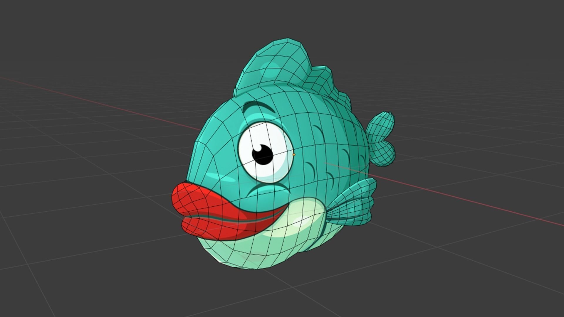 ocean world - fish series Low-poly 3D model_6