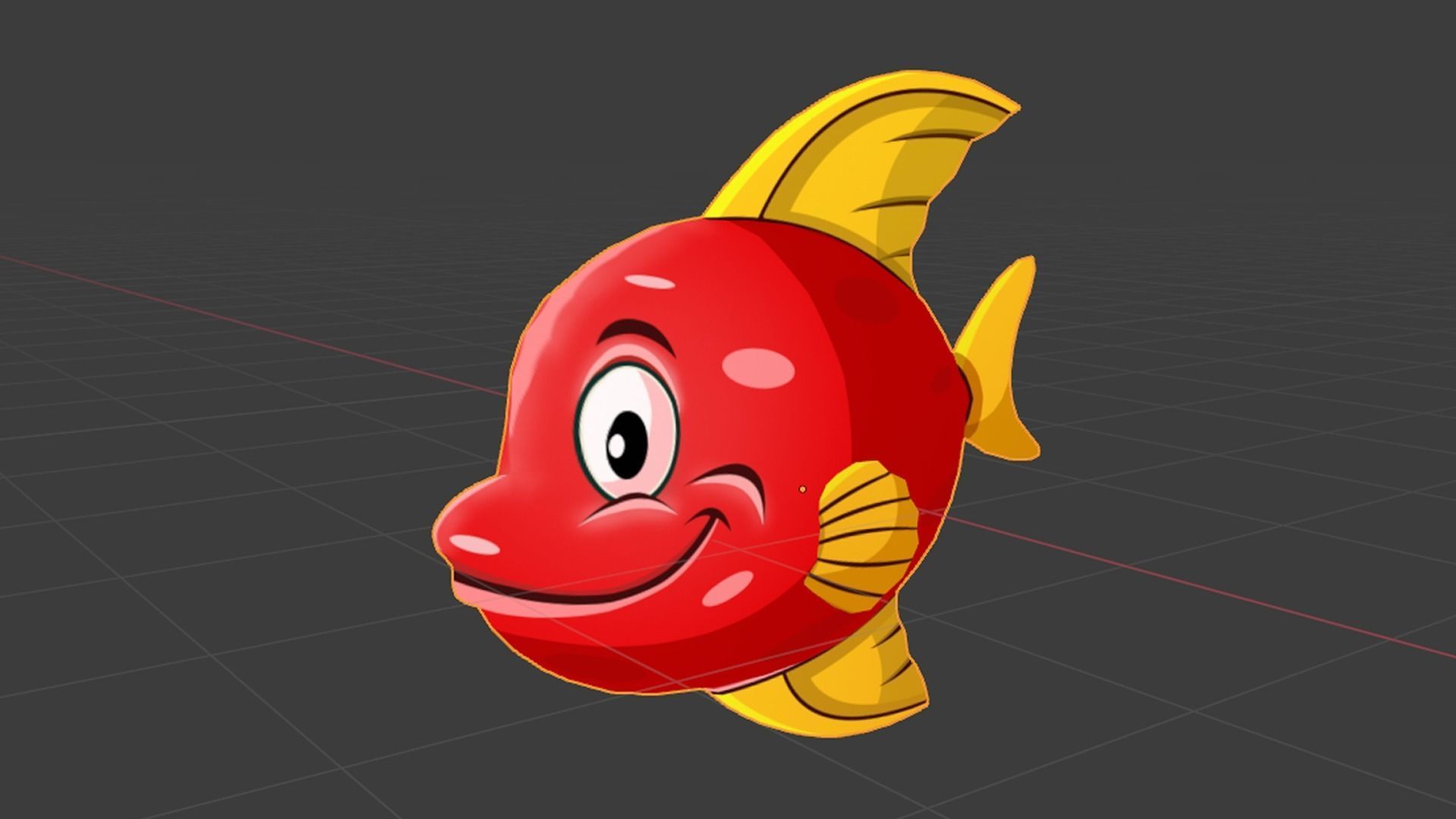 ocean world - fish series Low-poly 3D model_13