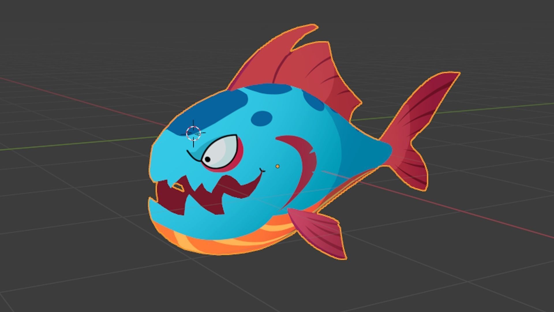 ocean world - fish series Low-poly 3D model_11
