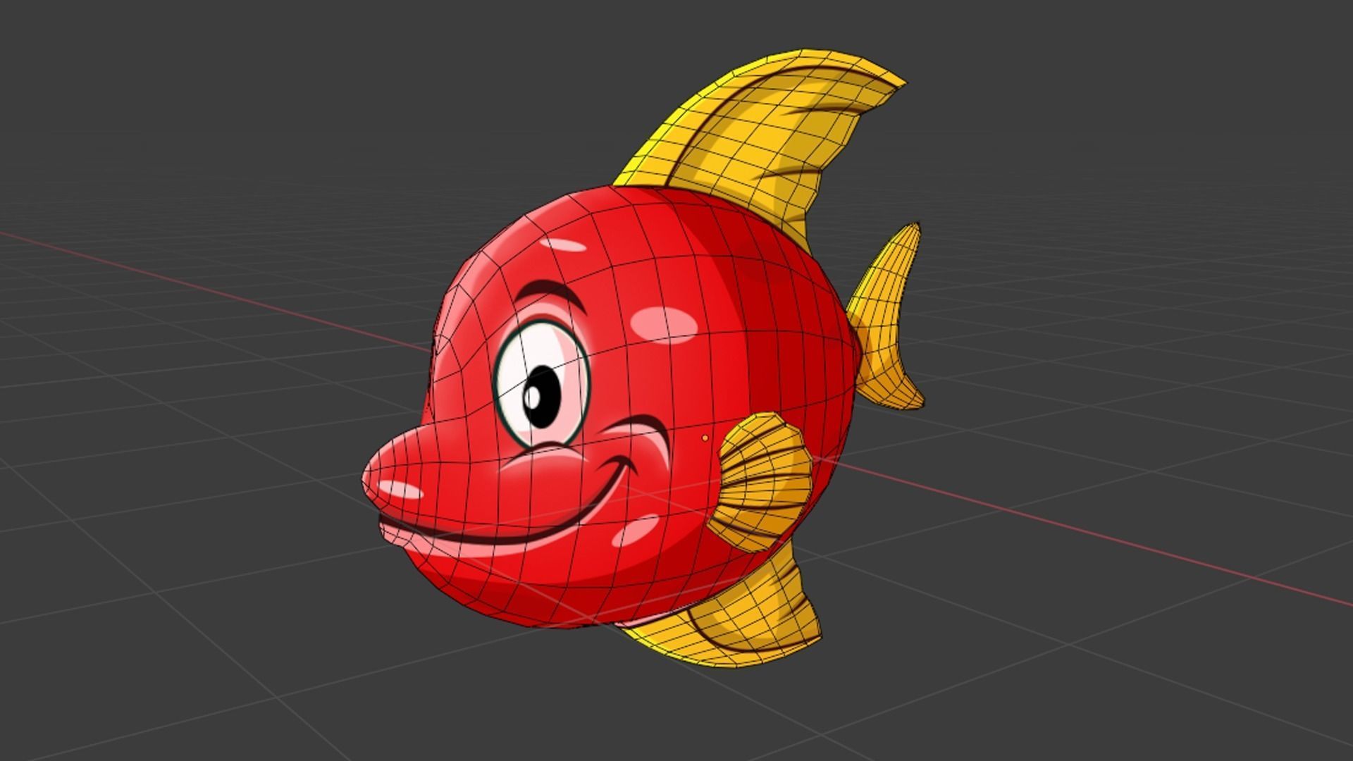 ocean world - fish series Low-poly 3D model_18