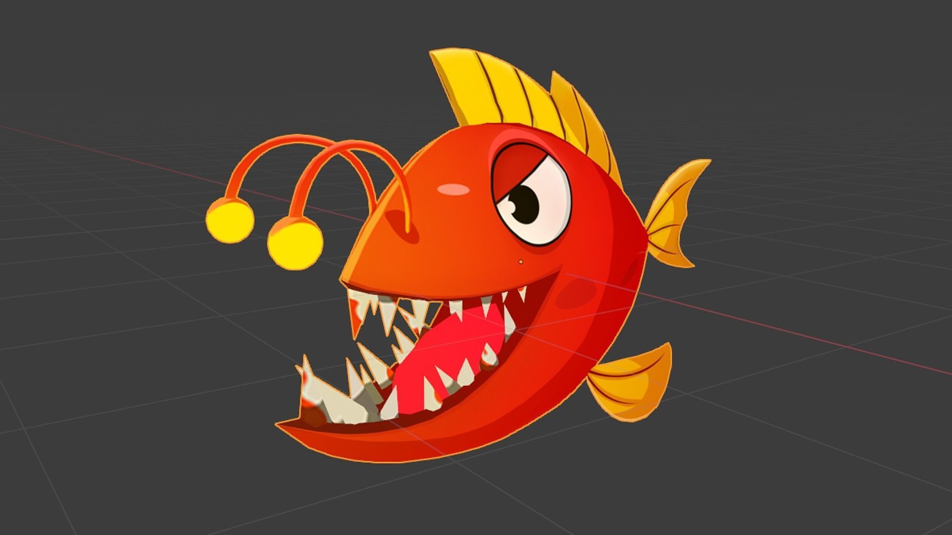 ocean world - fish series Low-poly 3D model_3