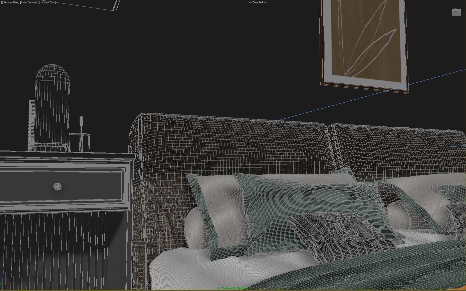 Cozy Bedroom Interior Scene  3D model_8