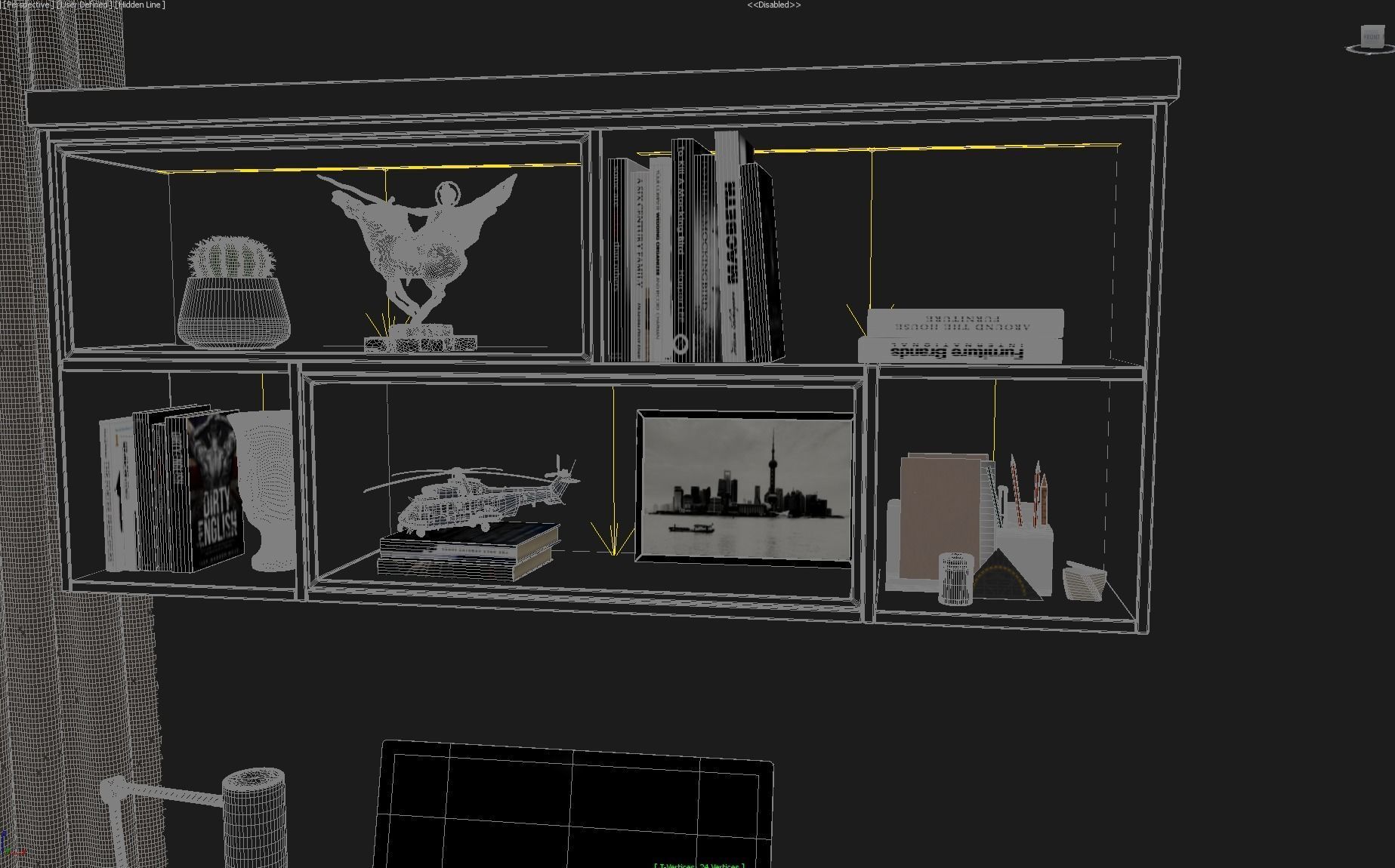 Cozy Bedroom Interior Scene  3D model_10