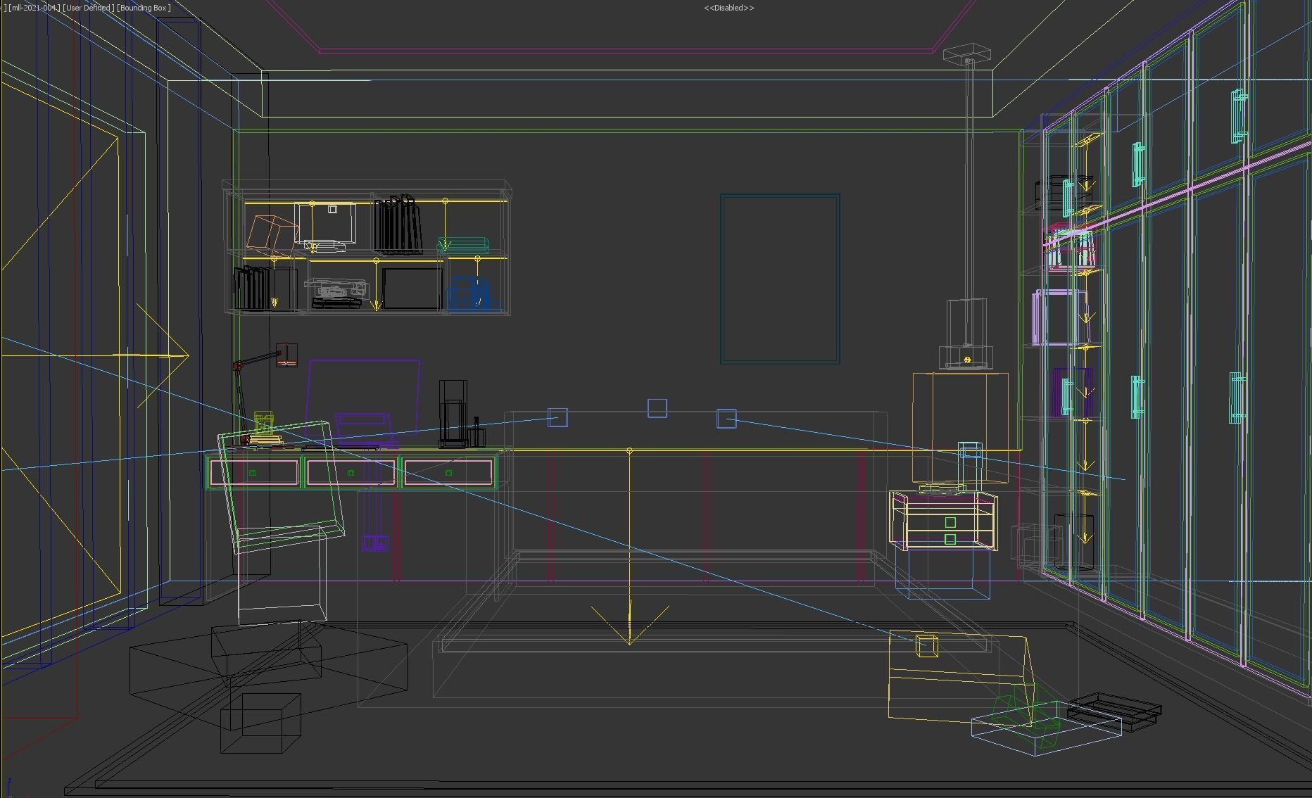 Cozy Bedroom Interior Scene  3D model_6