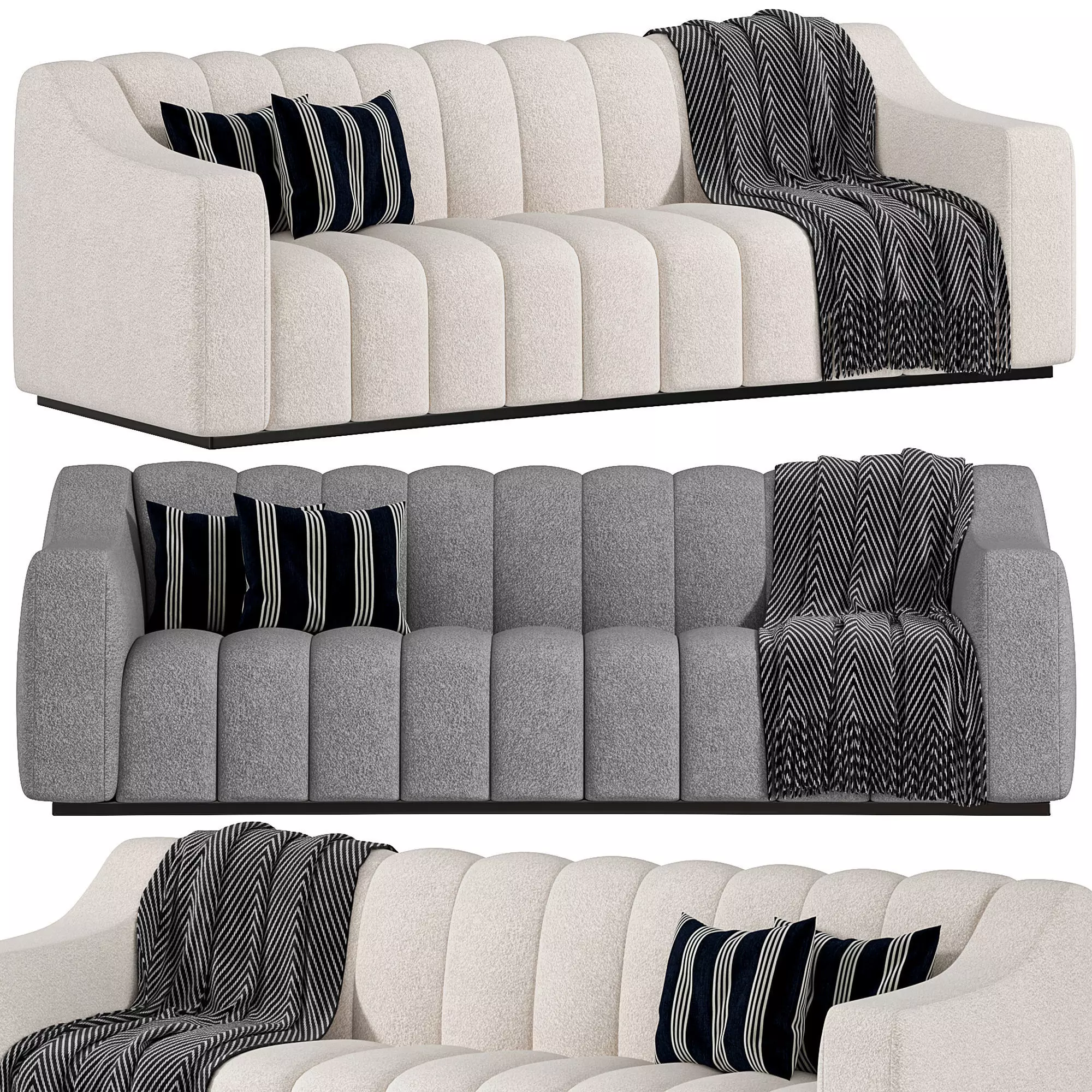 Kelly Sofa By Luxdeco Collection 3D model_0